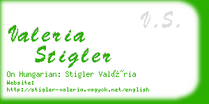 valeria stigler business card